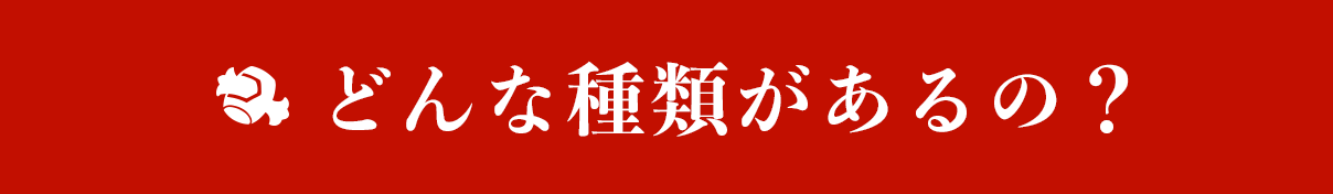 どんな種類があるの？