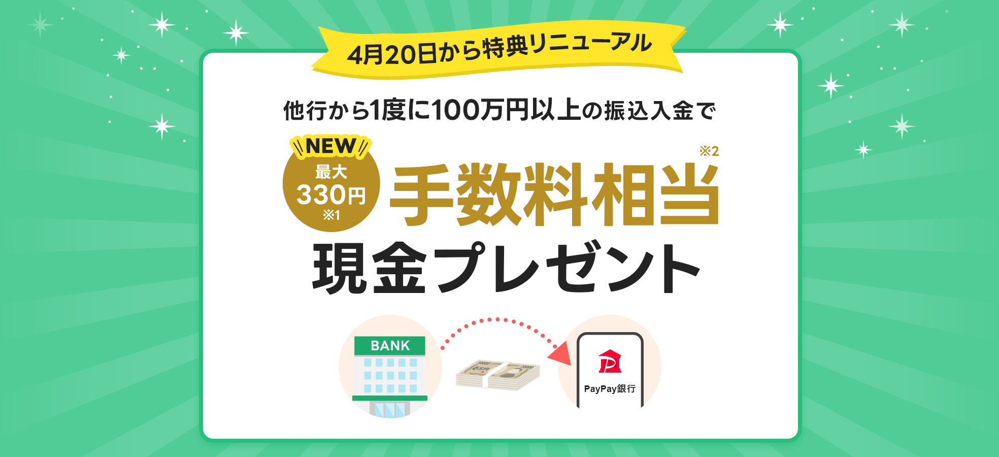 4��20��������T���j���[�A�� ���s����1�x��100���~�ȏ�̐U�������� NEW �ő�330�~��1 �萔��������2 �����v���[���g