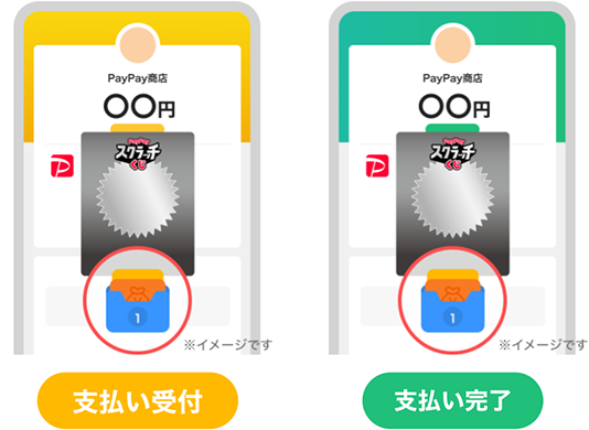 支払い受付 支払い完了