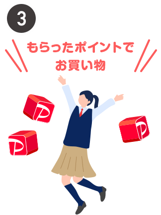 3 もらったポイントでお買い物